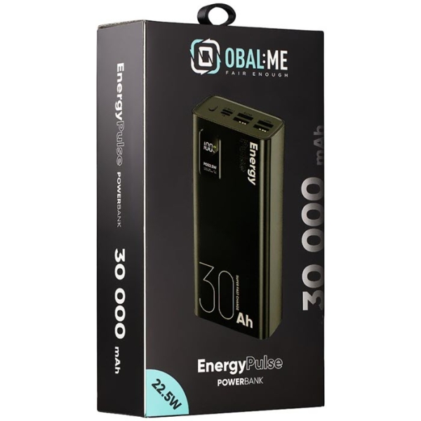 Fast Charge Powerbank OBAL:ME EnergyPulse QC PD Power Delivery 30000 mAh Verpackung vorne Online-Handyshop kaufen