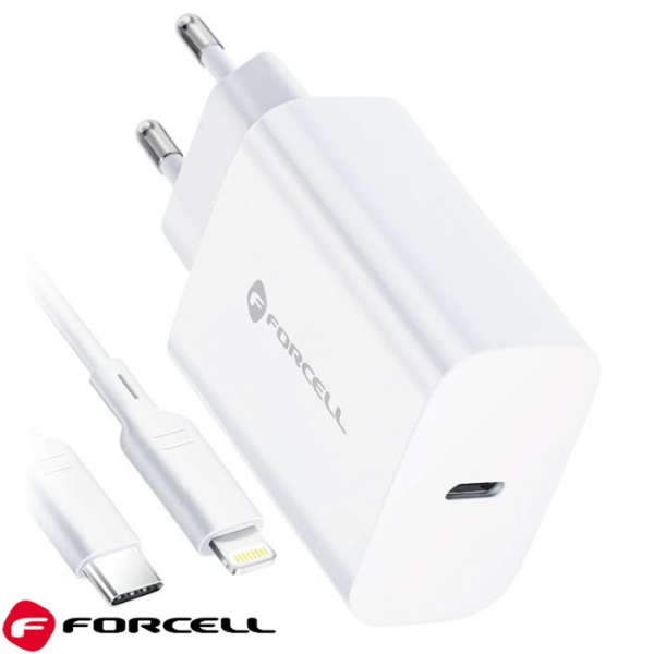 iPhone LadeSET Schnell Ladegerät mit Lightning Kabel PD QC Forcell F-ENERGY TFK-TC-20W Zubehör online kaufen
