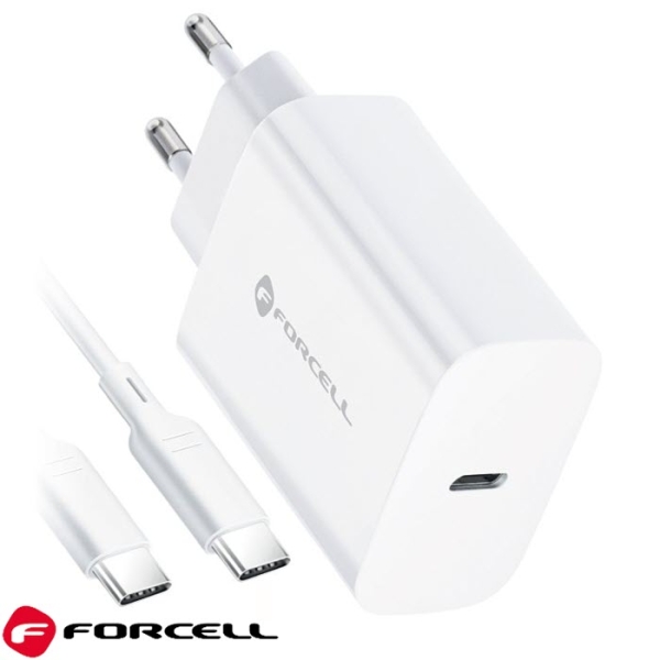 iPhone LadeSET Schnell Ladegerät mit USB-C Kabel PD QC Forcell F-ENERGY TFK-TC-25W Zubehör online kaufen