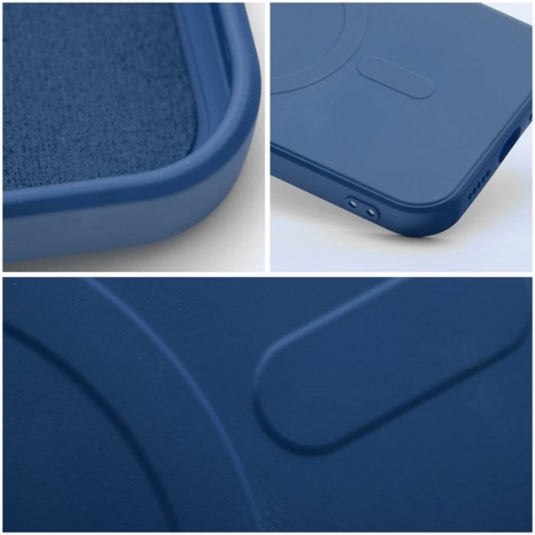 iPhone 15 Pro Max Silicone Mag Cover MagSafe in blau Details Zubehör online kaufen bestellen