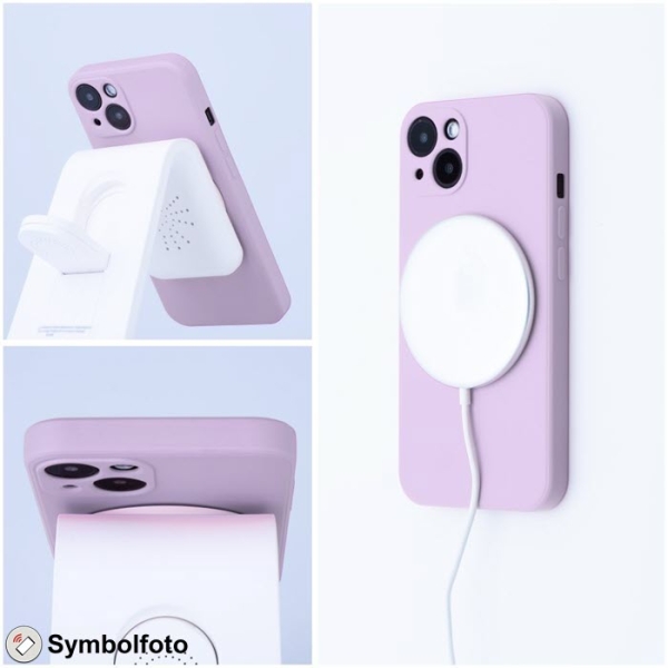 iPhone Silicone Mag Cover in pink mit MagSafe Lader Zubehör online kaufen bestellen