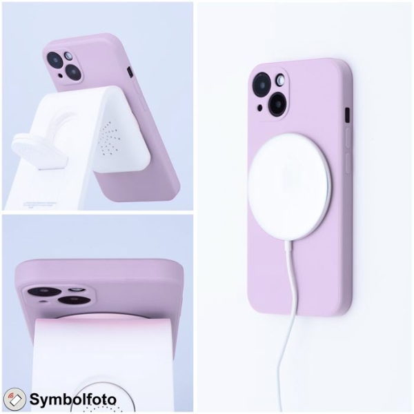 iPhone 12 mini Silicone Mag Cover in pink mit MagSafe Lader Zubehör online kaufen bestellen