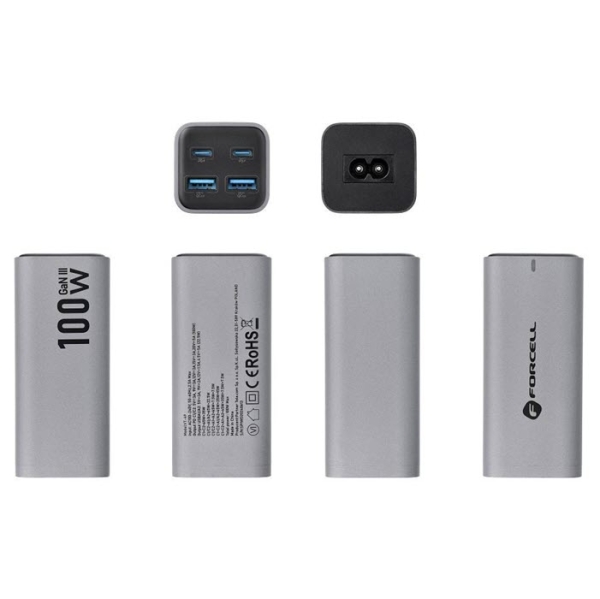 100W GaN3 Desktop Super Fast Charger Superschnell Ladegerät für iPad iPhone MacBook mit PD SFC QC alle Seiten Zubehör online kaufen