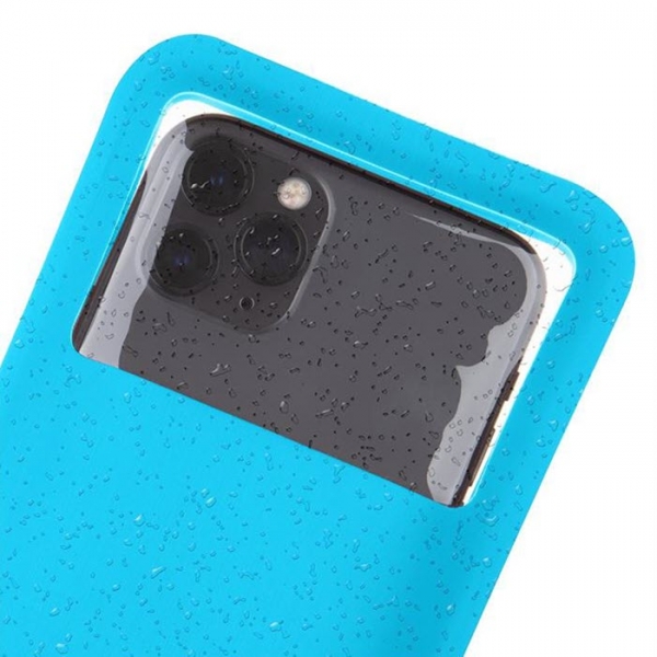 Wasserdichte iPhone Handyhülle zum umhängen in blau Tactical Splash Pouch hinten Zubehör online kaufen