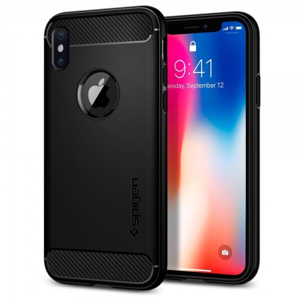 iPhone X stabile Handyhülle Spigen Rugged Armor online kaufen bestellen