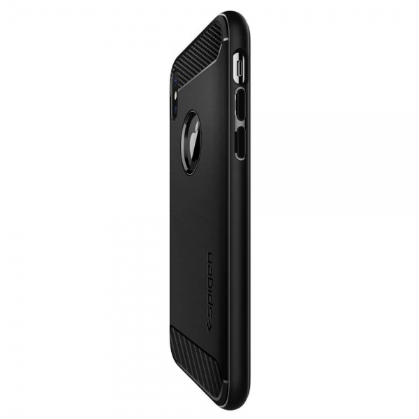 iPhone X stabile Handyhülle Spigen Rugged Armor schräg online kaufen bestellen