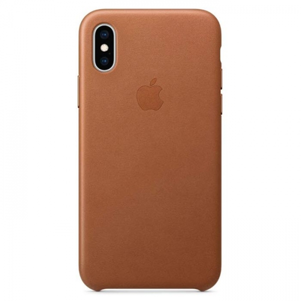 iPhone XS Leder Case Sattelbraun Apple Original MRWP2ZM/A hinten online kaufen bestellen