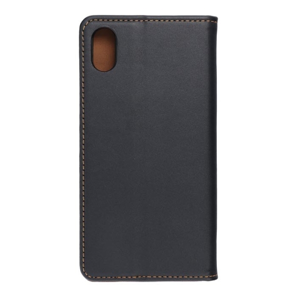 iPhone X XS Echtleder Klapptasche Forcell SMART PRO schwarz hinten Zubehör online kaufen