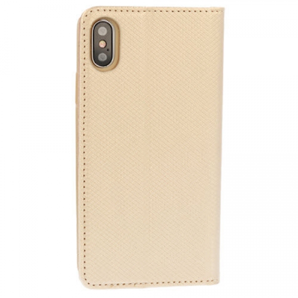 iPhone X XR XS Max Smart Book Case Gold hinten online kaufen bestellen