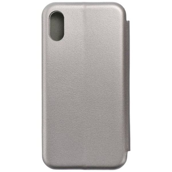 iPhone X XR XS Elegance Book Case grau hinten Zubehör online kaufen bestellen