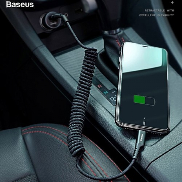 Auto Ladekabel Lightning gewendelt Textilüberzug Baseus CALSR Auto iPhone Zubehör online bestellen